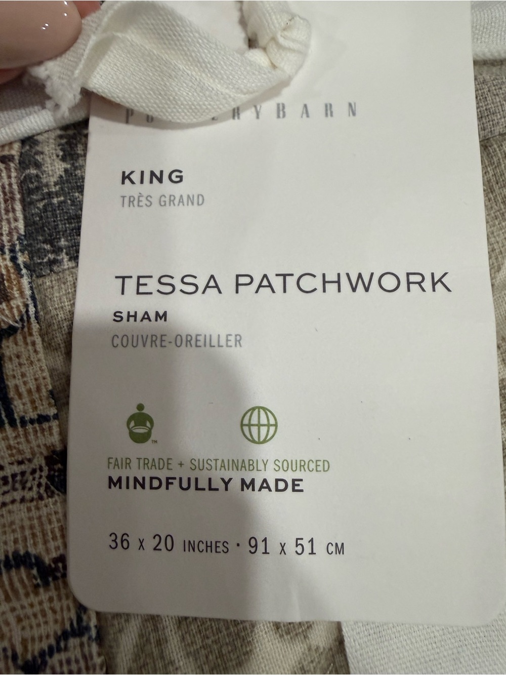 NWT‼️Set/2 Pottery Barn Tessa Quilted King Shams - Picture 2 of 8